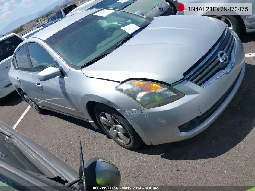 2007 Nissan Altima 2.5 S VIN: 1N4AL21EX7N470475 Lot: 39971456