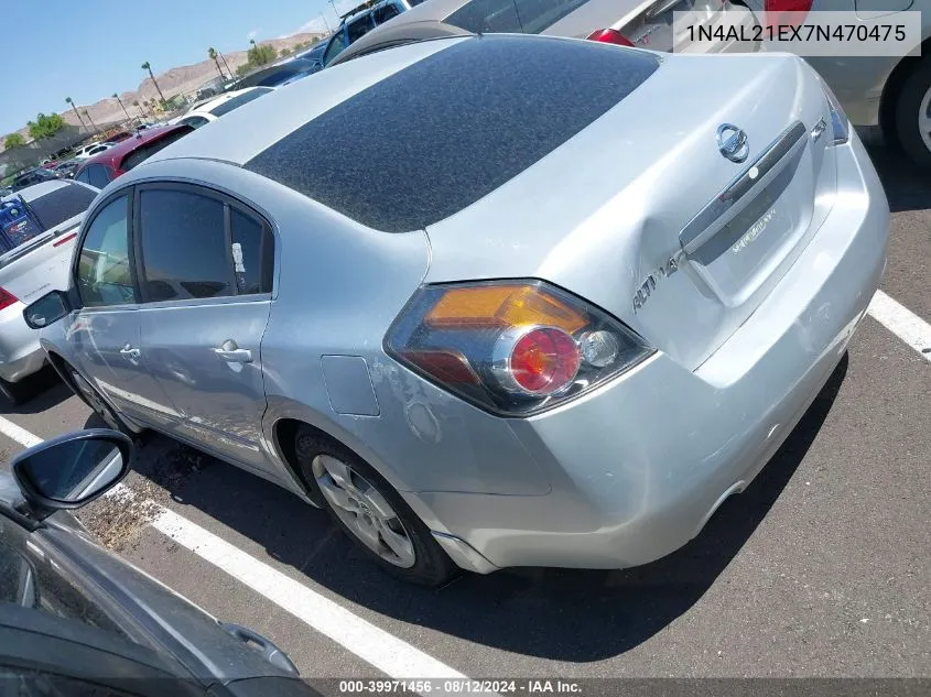 2007 Nissan Altima 2.5 S VIN: 1N4AL21EX7N470475 Lot: 39971456