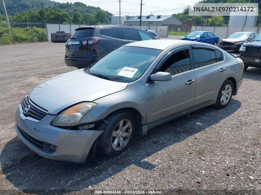 2007 Nissan Altima 2.5 S VIN: 1N4AL21E97C214372 Lot: 40004248