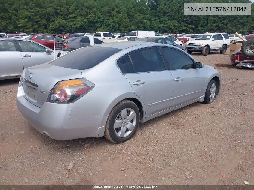 1N4AL21E57N412046 2007 Nissan Altima 2.5 S