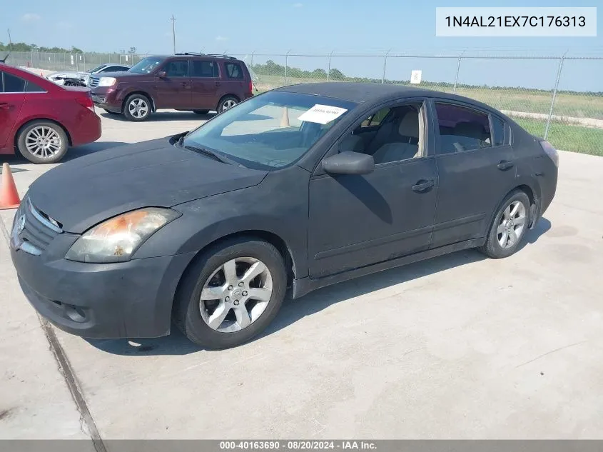 2007 Nissan Altima 2.5 S VIN: 1N4AL21EX7C176313 Lot: 40163690