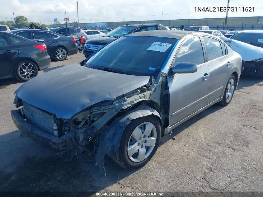 2007 Nissan Altima 2.5/2.5S VIN: 1N4AL21E37G111621 Lot: 40200316