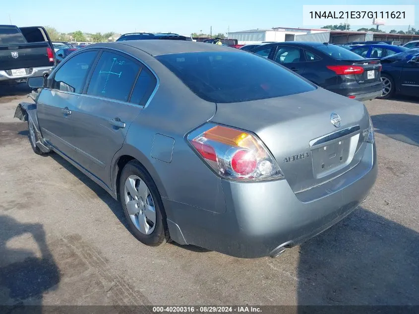 2007 Nissan Altima 2.5/2.5S VIN: 1N4AL21E37G111621 Lot: 40200316