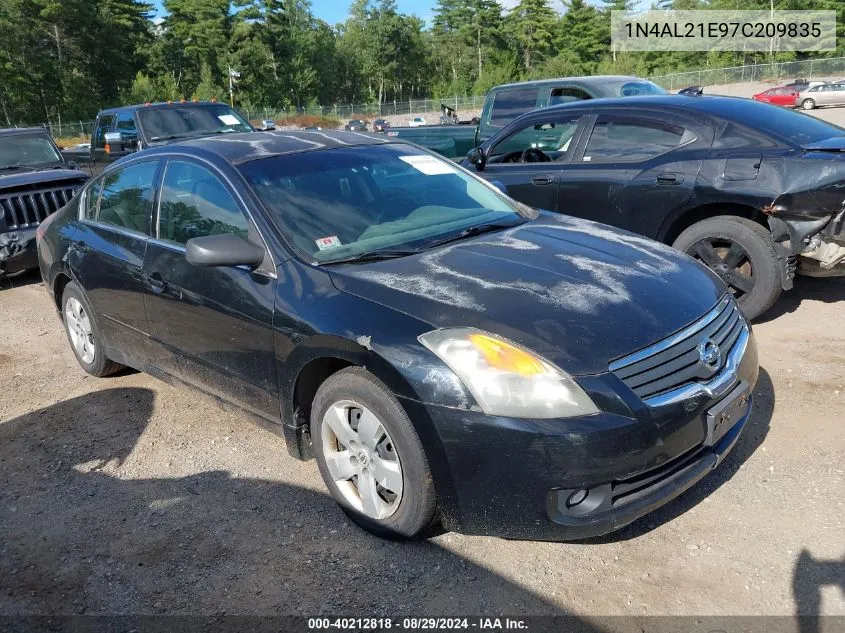 2007 Nissan Altima 2.5 S VIN: 1N4AL21E97C209835 Lot: 40212818