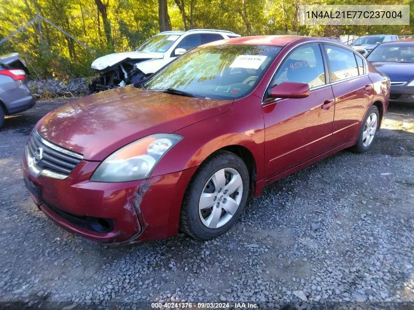 2007 Nissan Altima 2.5 S VIN: 1N4AL21E77C237004 Lot: 40241376