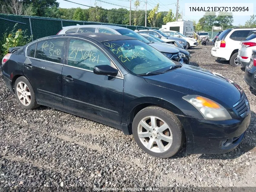 2007 Nissan Altima 2.5 S VIN: 1N4AL21EX7C120954 Lot: 40241661