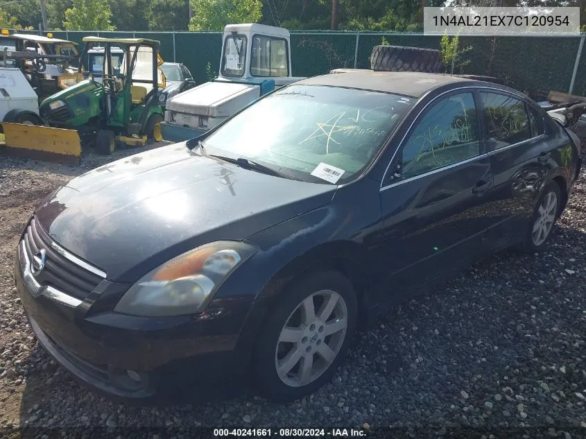 2007 Nissan Altima 2.5 S VIN: 1N4AL21EX7C120954 Lot: 40241661