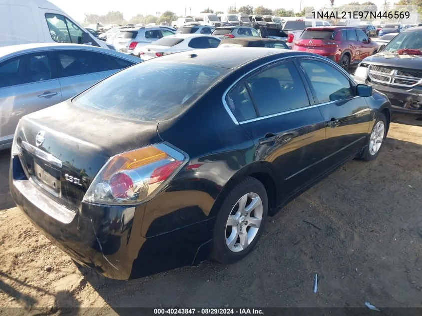 2007 Nissan Altima 2.5 S VIN: 1N4AL21E97N446569 Lot: 40243847