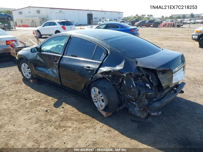 2007 Nissan Altima 2.5 S VIN: 1N4AL21EX7C218253 Lot: 40246047