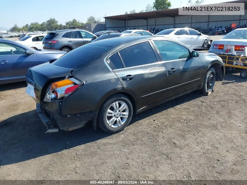 2007 Nissan Altima 2.5 S VIN: 1N4AL21EX7C218253 Lot: 40246047