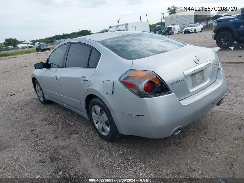 2007 Nissan Altima 2.5 S VIN: 1N4AL21E57C208729 Lot: 40278651