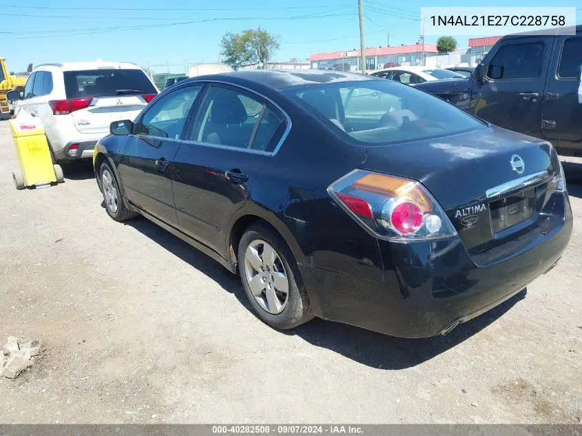 1N4AL21E27C228758 2007 Nissan Altima 2.5/2.5S