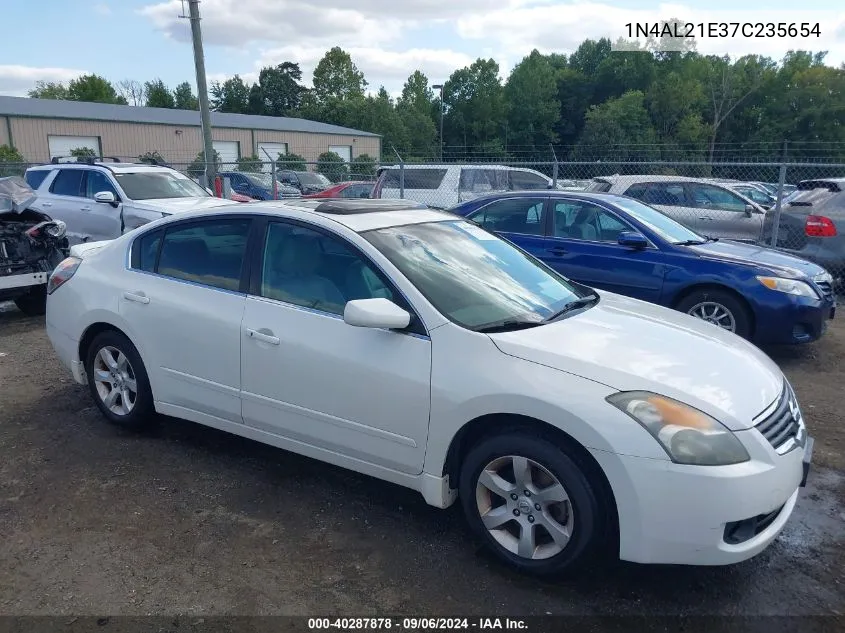 2007 Nissan Altima 2.5 S VIN: 1N4AL21E37C235654 Lot: 40287878