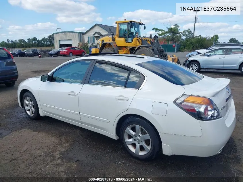 2007 Nissan Altima 2.5 S VIN: 1N4AL21E37C235654 Lot: 40287878