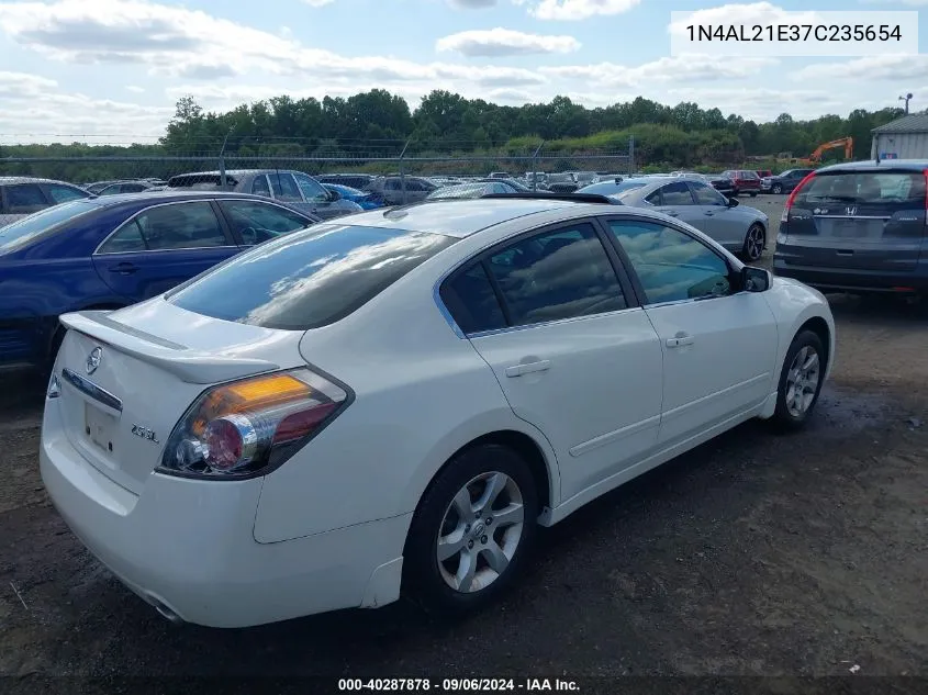 2007 Nissan Altima 2.5 S VIN: 1N4AL21E37C235654 Lot: 40287878