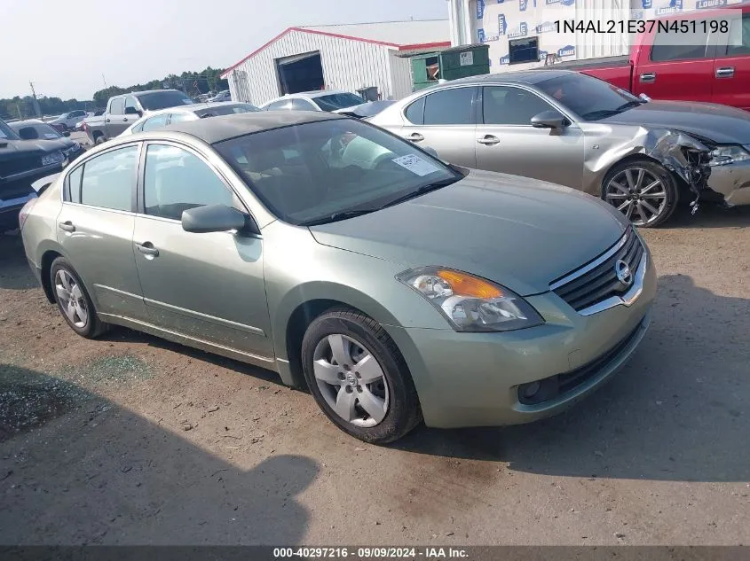 2007 Nissan Altima 2.5 S VIN: 1N4AL21E37N451198 Lot: 40297216