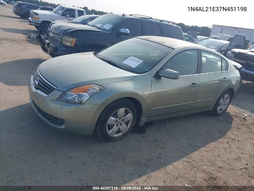 1N4AL21E37N451198 2007 Nissan Altima 2.5 S