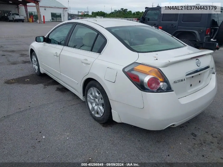 2007 Nissan Altima 2.5 S VIN: 1N4AL21E37N443179 Lot: 40298849