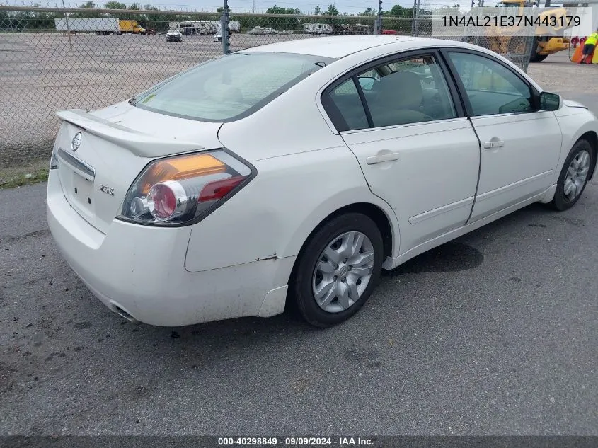 2007 Nissan Altima 2.5 S VIN: 1N4AL21E37N443179 Lot: 40298849