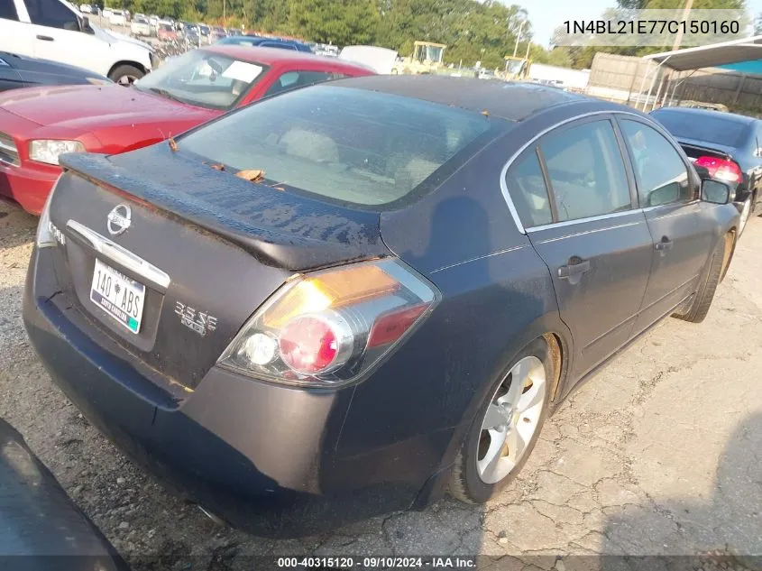 1N4BL21E77C150160 2007 Nissan Altima 3.5 Se