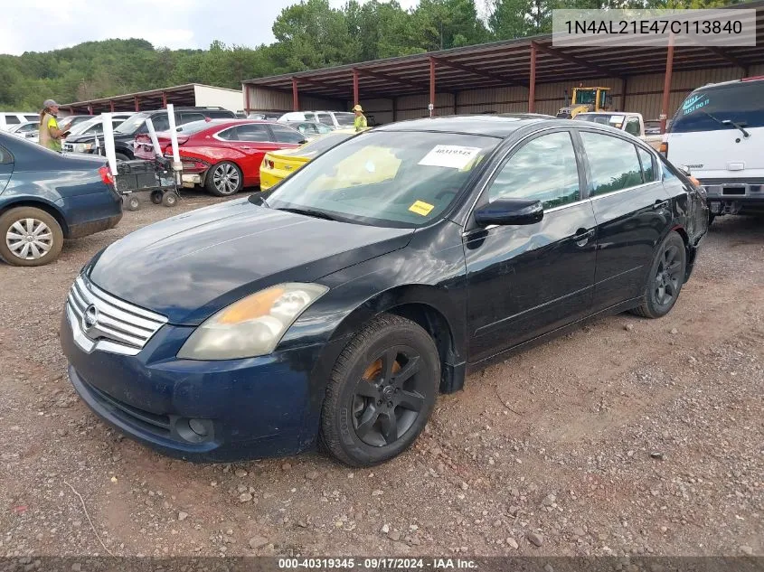 1N4AL21E47C113840 2007 Nissan Altima 2.5 S