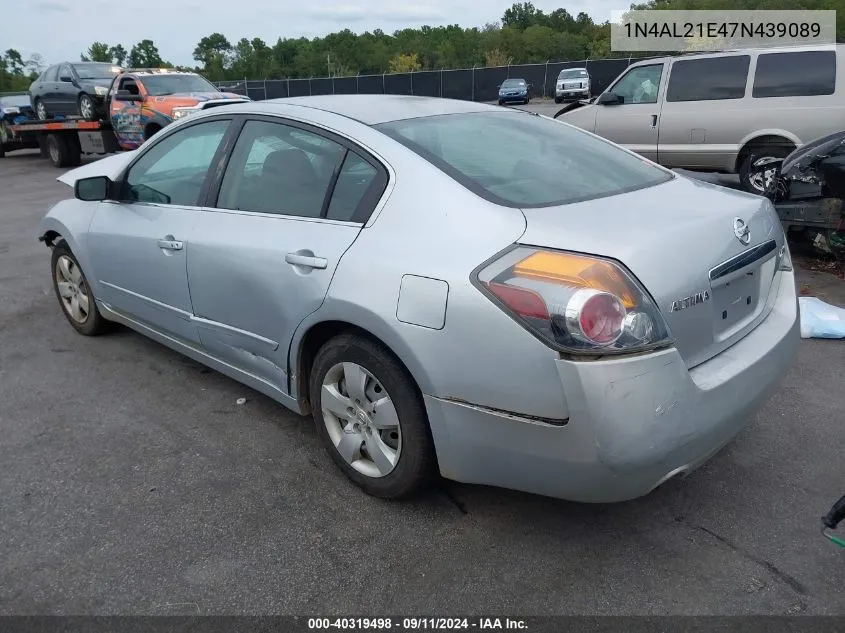 1N4AL21E47N439089 2007 Nissan Altima 2.5 S