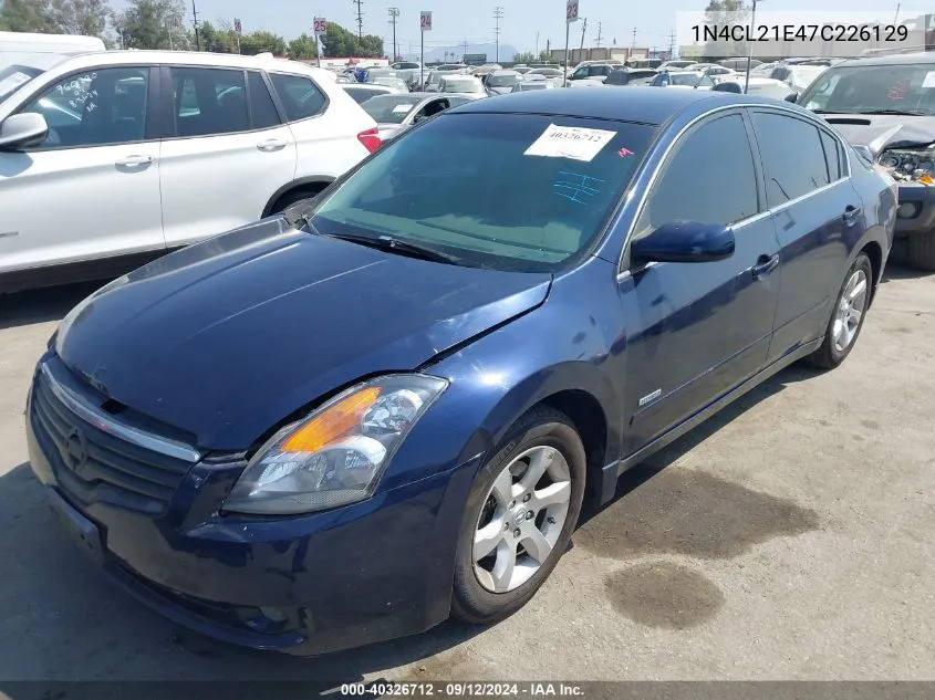 2007 Nissan Altima Hybrid VIN: 1N4CL21E47C226129 Lot: 40326712