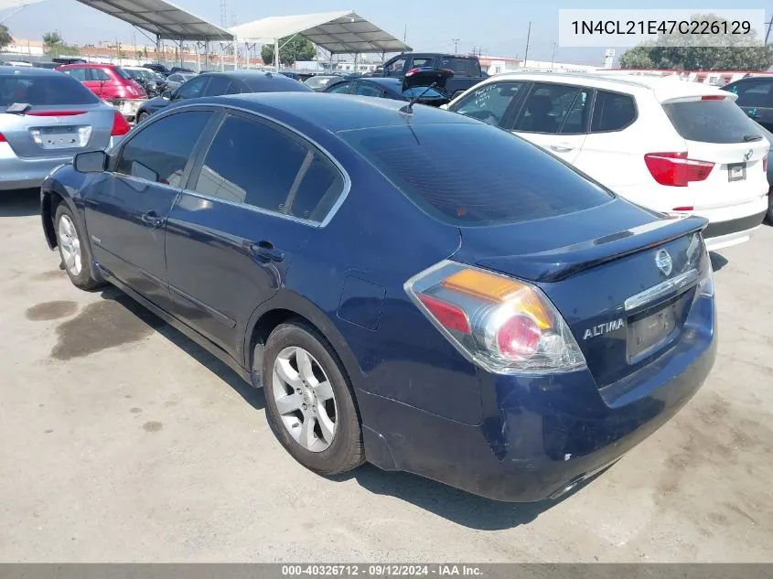 2007 Nissan Altima Hybrid VIN: 1N4CL21E47C226129 Lot: 40326712