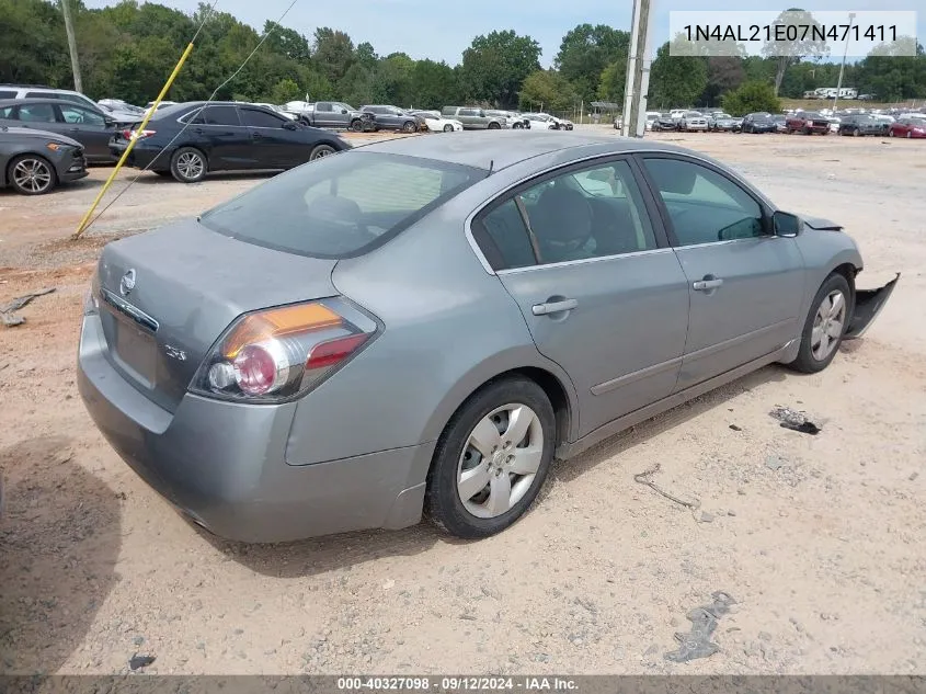 2007 Nissan Altima 2.5/2.5S VIN: 1N4AL21E07N471411 Lot: 40327098