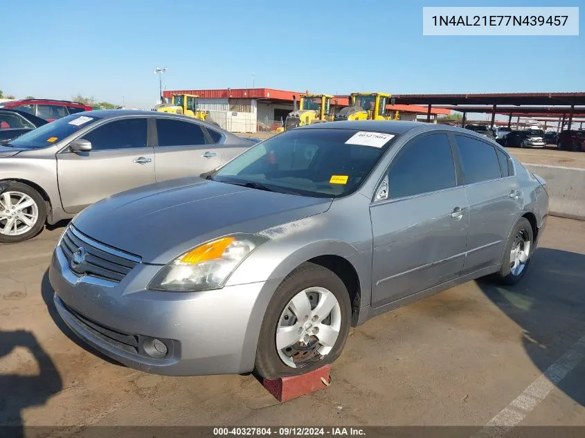 2007 Nissan Altima 2.5/2.5S VIN: 1N4AL21E77N439457 Lot: 40327804