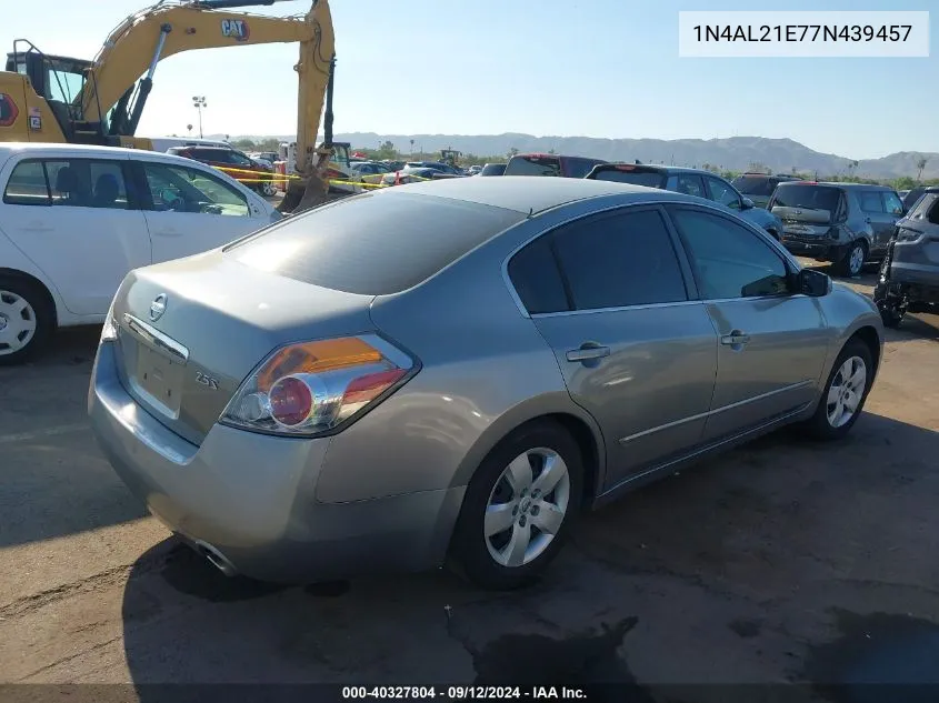 2007 Nissan Altima 2.5/2.5S VIN: 1N4AL21E77N439457 Lot: 40327804