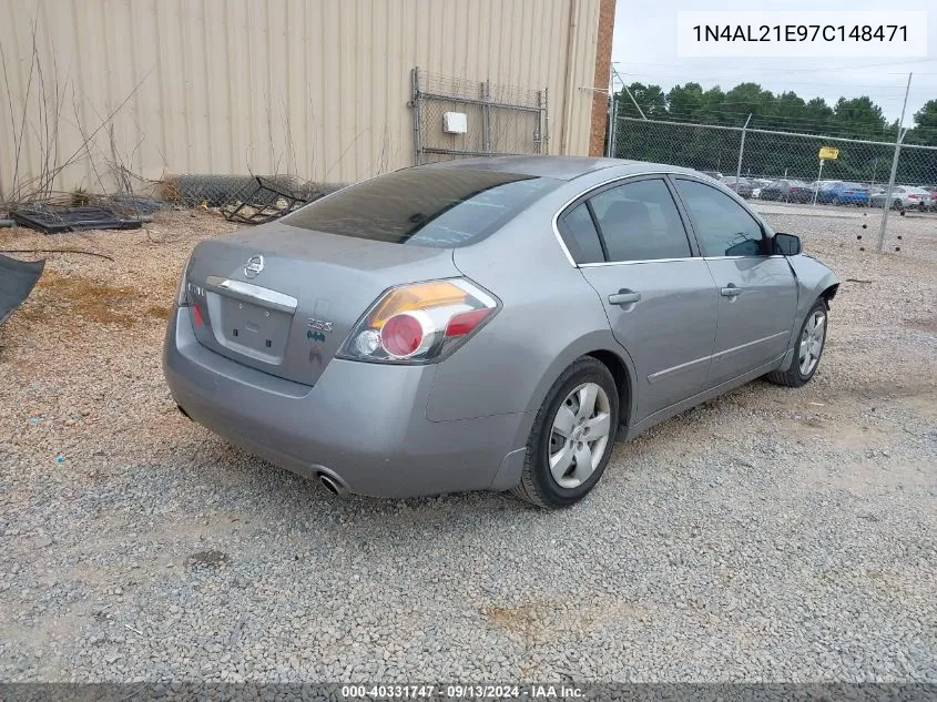 2007 Nissan Altima 2.5/2.5S VIN: 1N4AL21E97C148471 Lot: 40331747