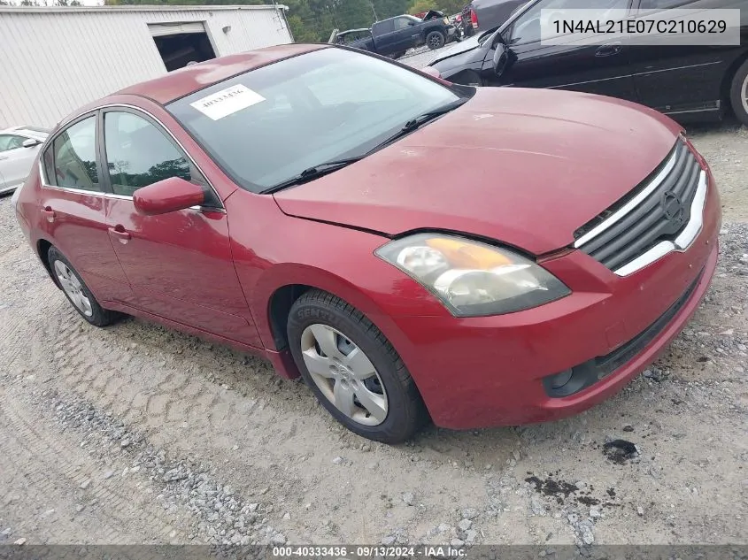 2007 Nissan Altima 2.5/2.5S VIN: 1N4AL21E07C210629 Lot: 40333436