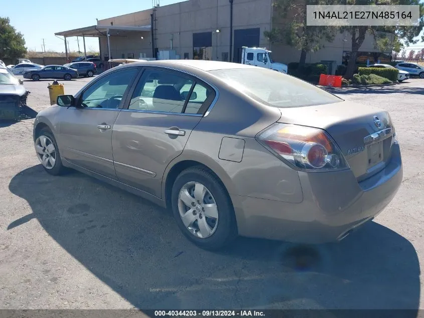 2007 Nissan Altima 2.5 S VIN: 1N4AL21E27N485164 Lot: 40344203