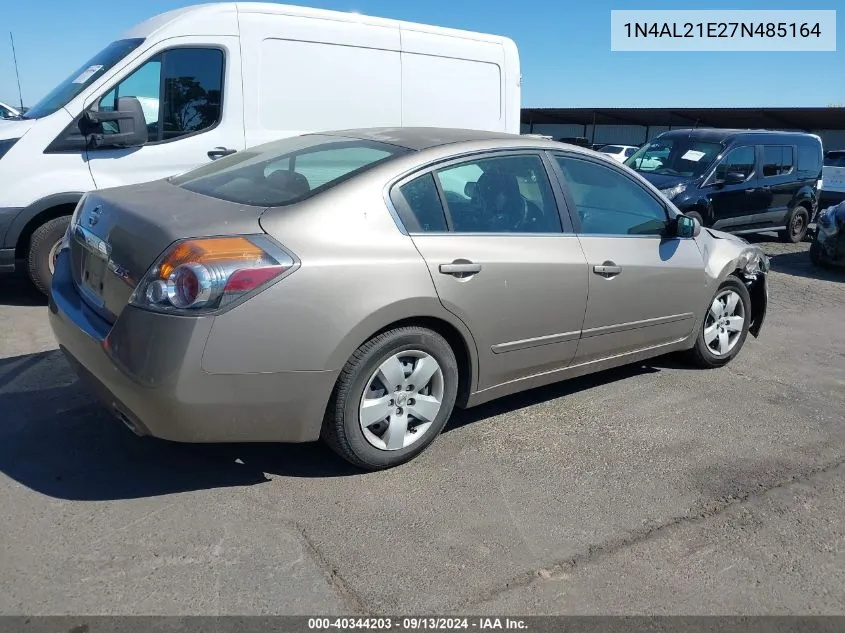 2007 Nissan Altima 2.5 S VIN: 1N4AL21E27N485164 Lot: 40344203