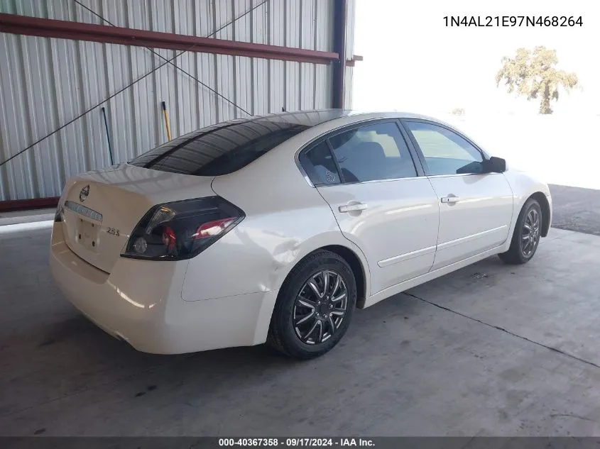 2007 Nissan Altima 2.5 S VIN: 1N4AL21E97N468264 Lot: 40367358