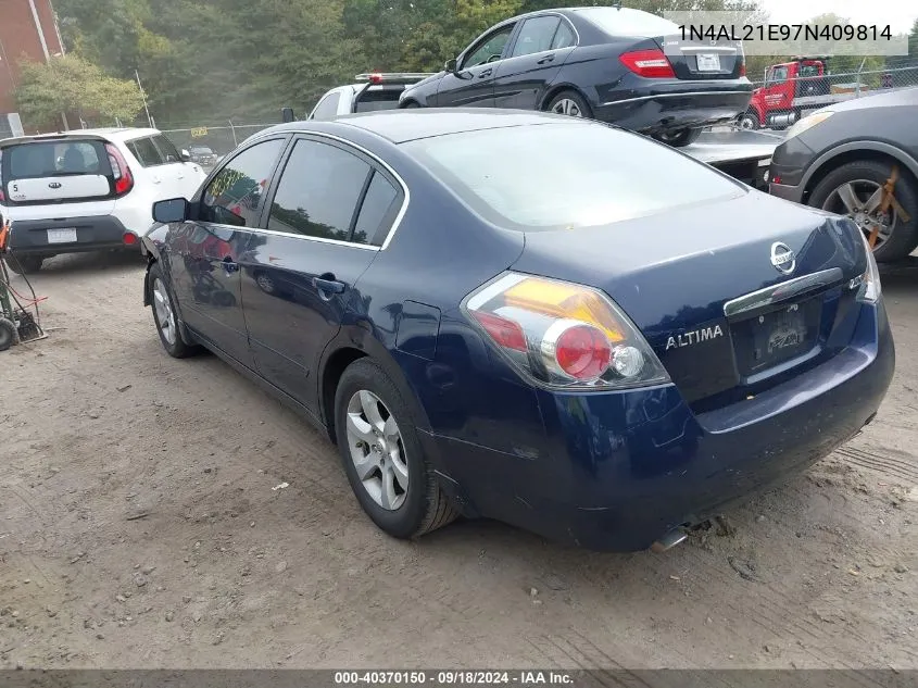 2007 Nissan Altima 2.5 S VIN: 1N4AL21E97N409814 Lot: 40370150