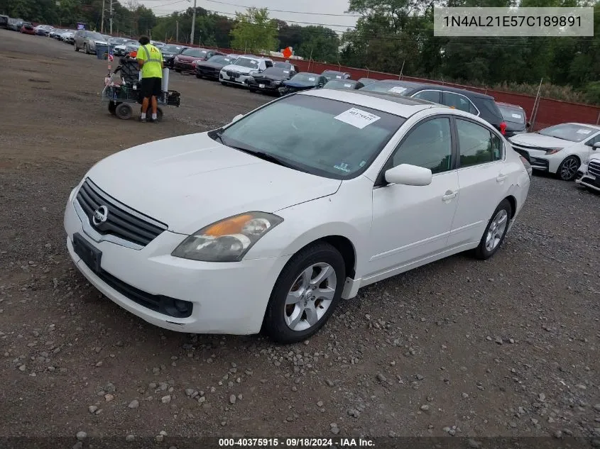 2007 Nissan Altima 2.5 S VIN: 1N4AL21E57C189891 Lot: 40375915