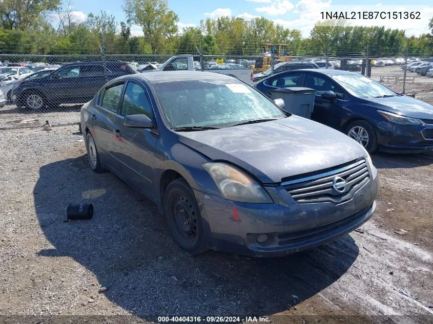 1N4AL21E87C151362 2007 Nissan Altima 2.5 S