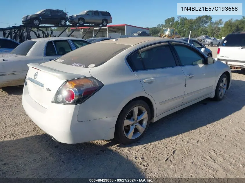 1N4BL21E57C193668 2007 Nissan Altima 3.5 Se