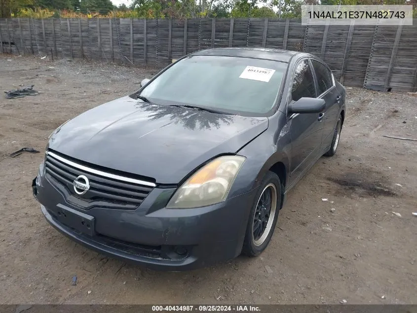 1N4AL21E37N482743 2007 Nissan Altima 2.5 S