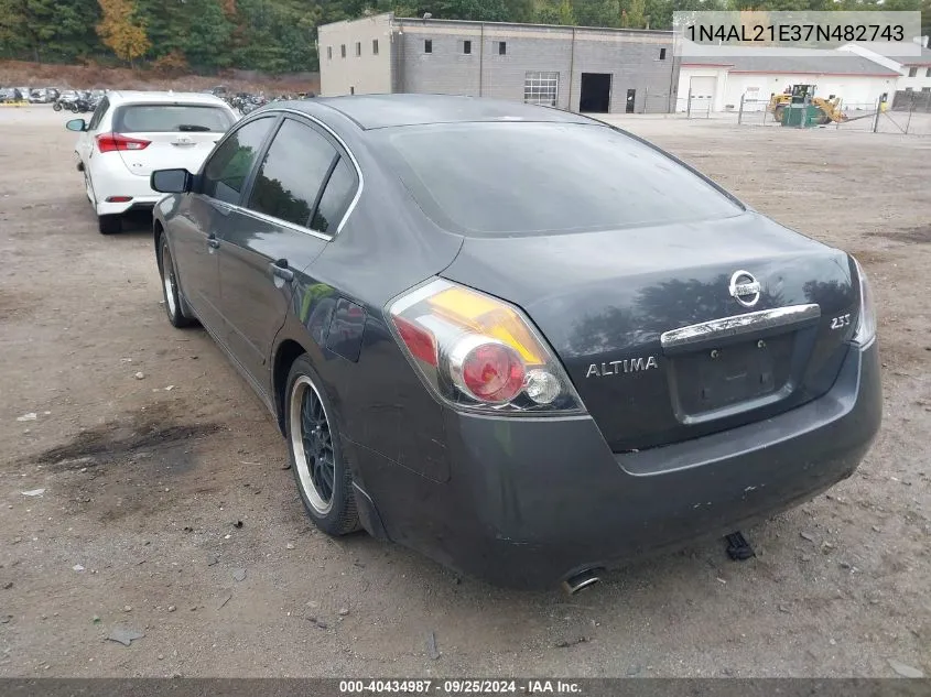 1N4AL21E37N482743 2007 Nissan Altima 2.5 S