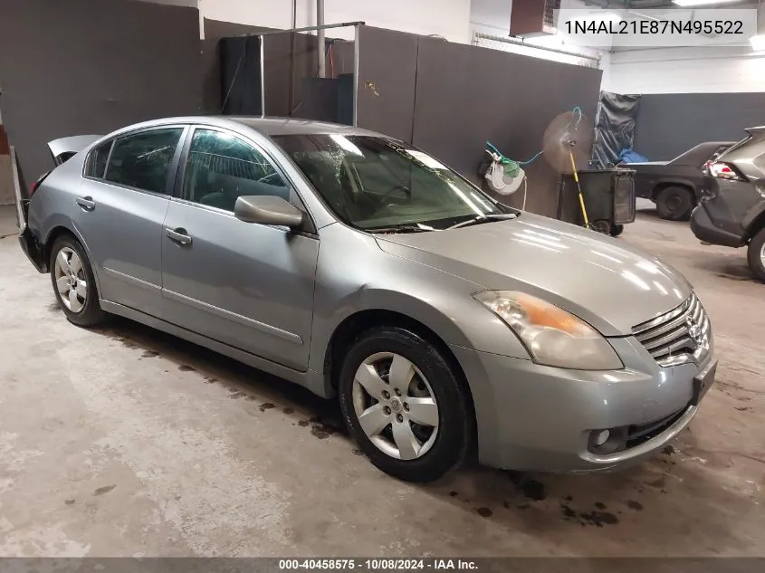 2007 Nissan Altima 2.5/2.5S VIN: 1N4AL21E87N495522 Lot: 40458575