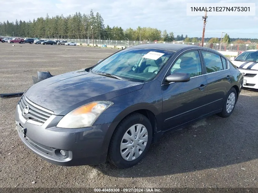 2007 Nissan Altima 2.5 S VIN: 1N4AL21E27N475301 Lot: 40459308