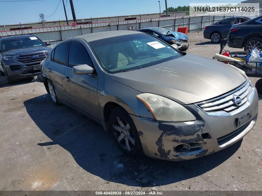 1N4AL21E37C114025 2007 Nissan Altima 2.5 S