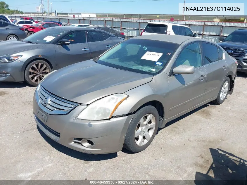 1N4AL21E37C114025 2007 Nissan Altima 2.5 S