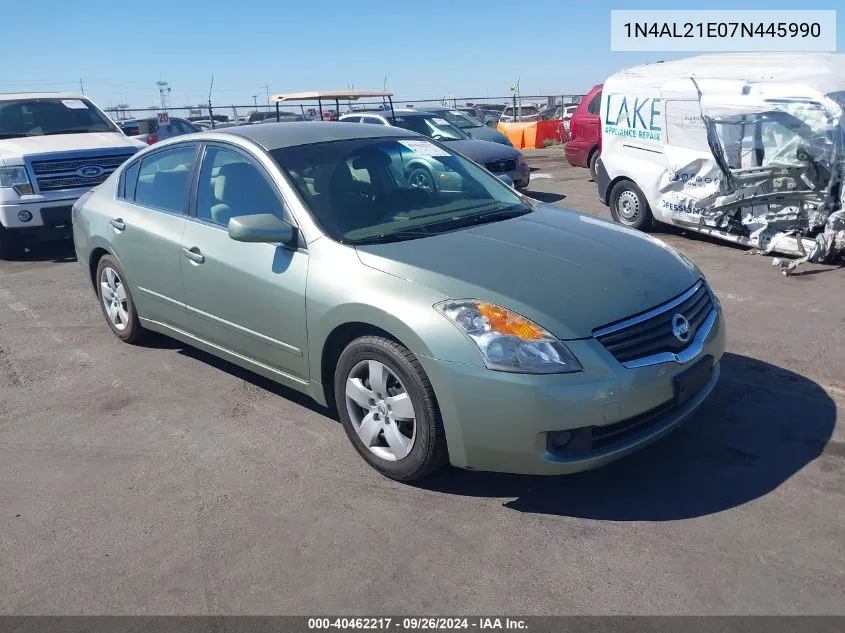 1N4AL21E07N445990 2007 Nissan Altima 2.5 S