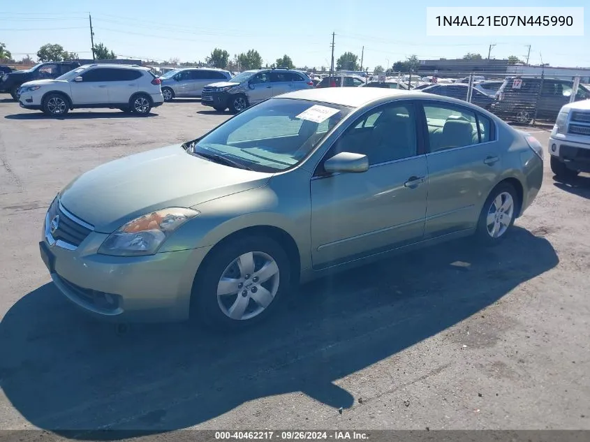 1N4AL21E07N445990 2007 Nissan Altima 2.5 S