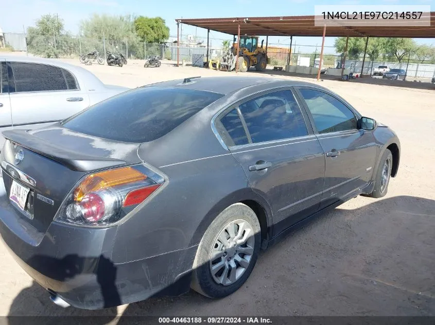 2007 Nissan Altima Hybrid VIN: 1N4CL21E97C214557 Lot: 40463188