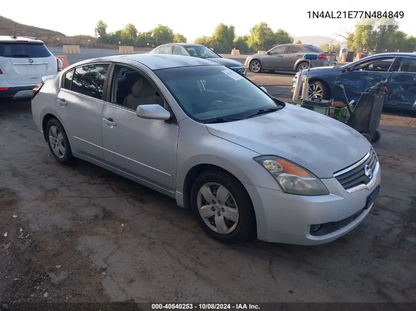 2007 Nissan Altima 2.5/2.5S VIN: 1N4AL21E77N484849 Lot: 40540253